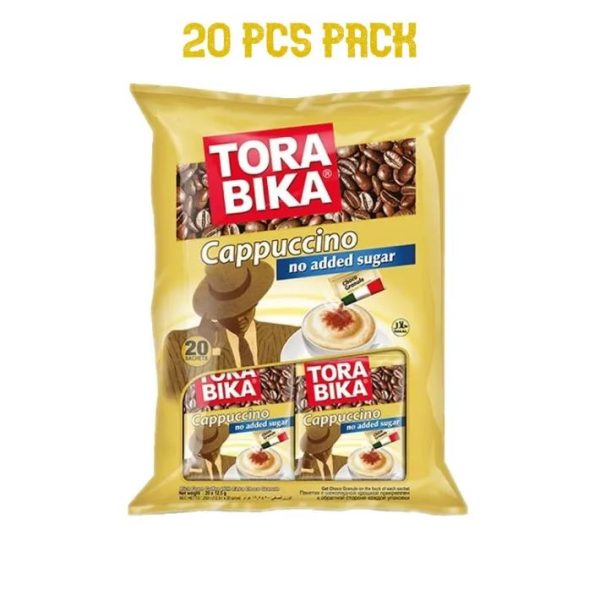 Tora Bika Cappuccino Coffee (No added Sugar) - 20 Sachets