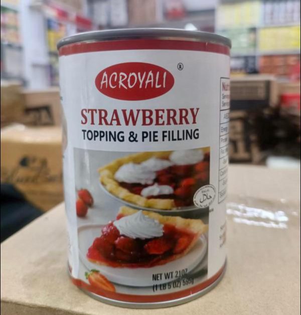 Topping & Pie Filling 595gm - Acroyali