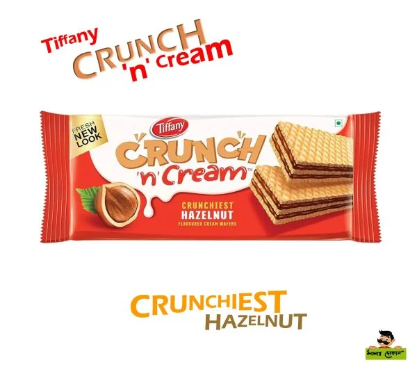 Tiffany Crunch N Cream Hazelnut Flavor Wafer 153gm