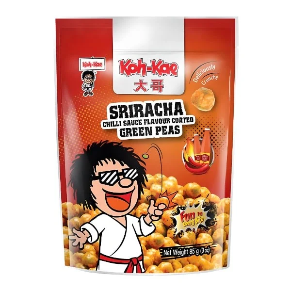 Koh Kae Sriracha Chilli Sauce Coated Green Peas 85g