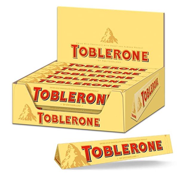 TOBLERONE Milk Chocolate with Honey & Almond Nougat 100gm