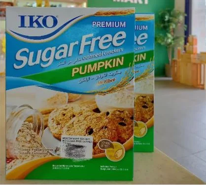 IKO Sugar Free Biscuit Oatmeal Crackers Pumpkin - 178gm Malaysia