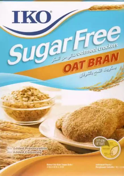 Iko Sugar Free Oat Bran Cracker Biscuits 220 Grams (Malaysia)