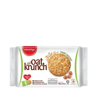Munchy's Oat Krunch Chunky Hazelnut Cookies 208gm