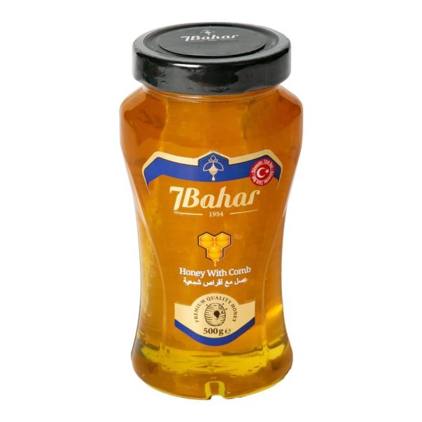 7Bahar Honey With Comb 500g